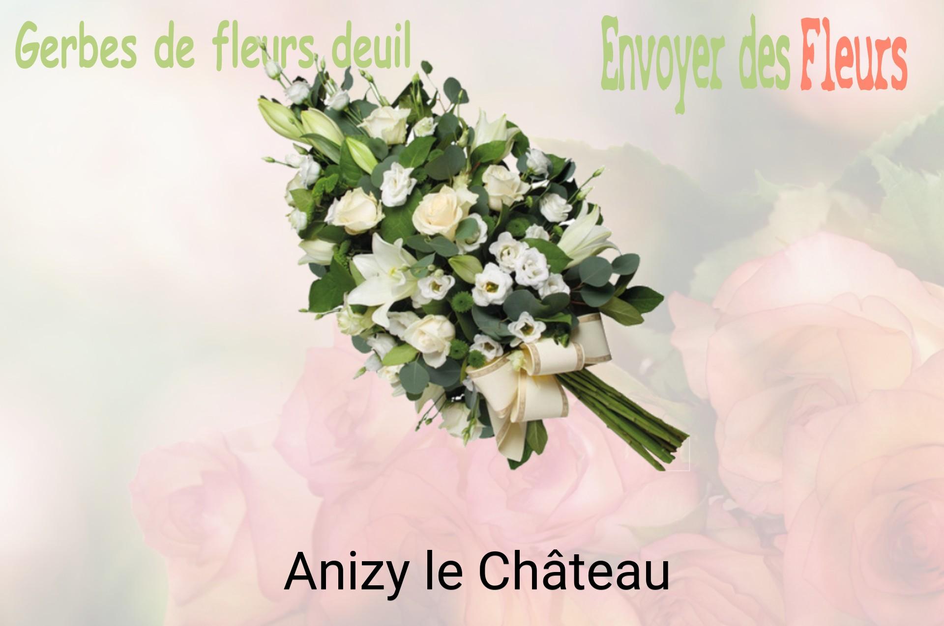 Gerbe de fleurs de deuil livrée à Anizy-le-Château